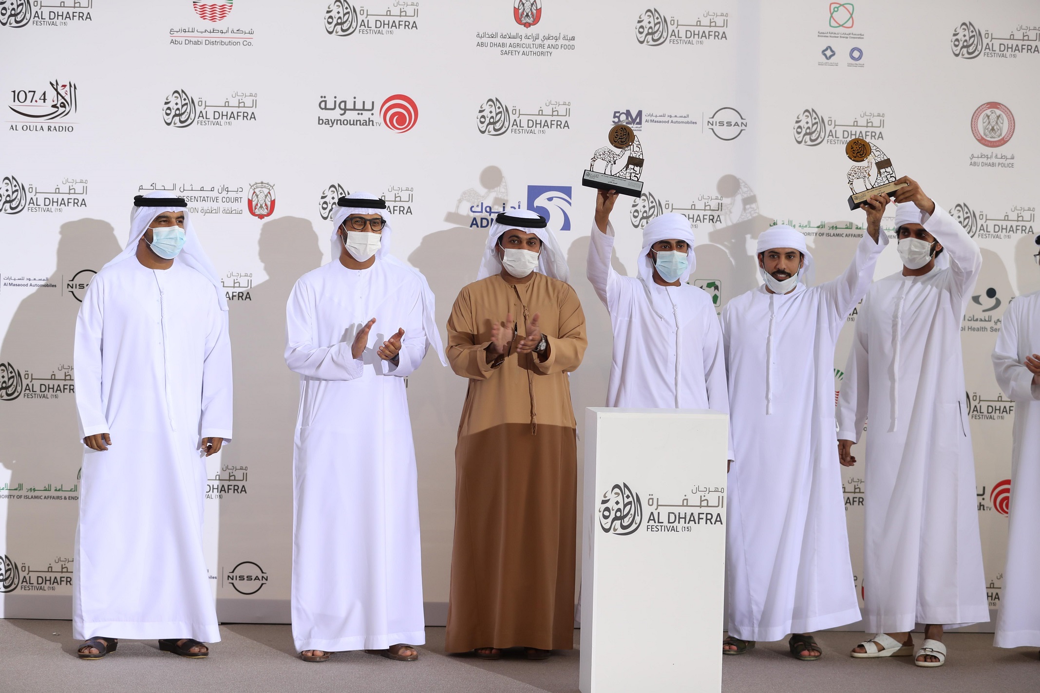 إعلان نتائج الإيذاع المحليات والمفاريد المجاهيم  في مزاينة مدينة زايد للإبل