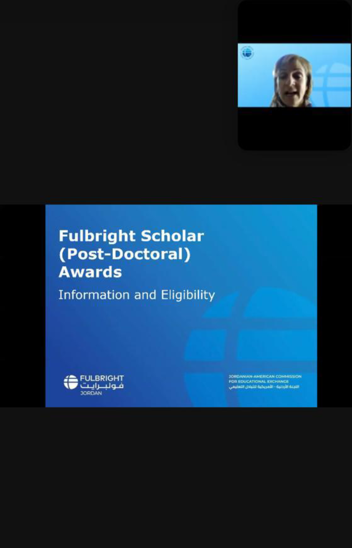 البلقاء التطبيقية واللجنة الأردنية الأمريكية للتبادل الثقافي تنظمان محاضره حول برنامج منح مؤسسة فولبرايت