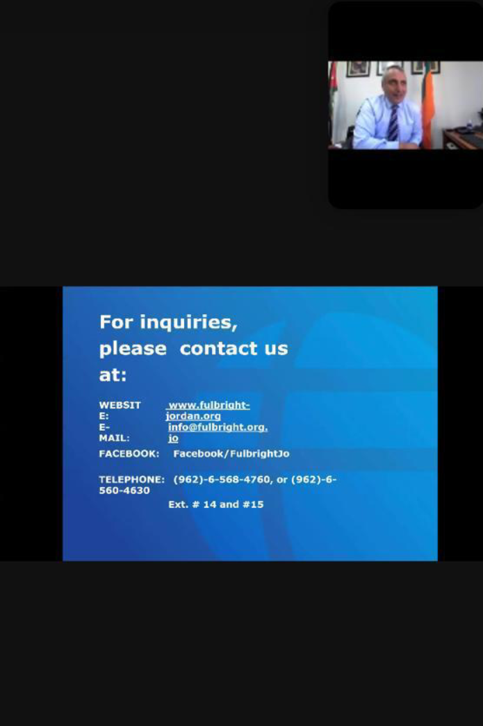 البلقاء التطبيقية واللجنة الأردنية الأمريكية للتبادل الثقافي تنظمان محاضره حول برنامج منح مؤسسة فولبرايت