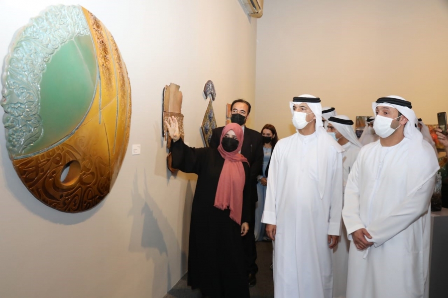 افتتاح معرض فني مشترك في بيت الخزف بساحة الخط