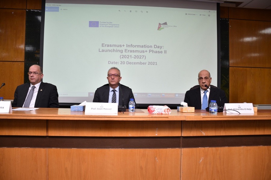 اليرموك تستضيف فعاليات اليوم التعريفي بالمرحلة الثانية من برنامج إيراسموس بلس لتطوير التعليم العالي