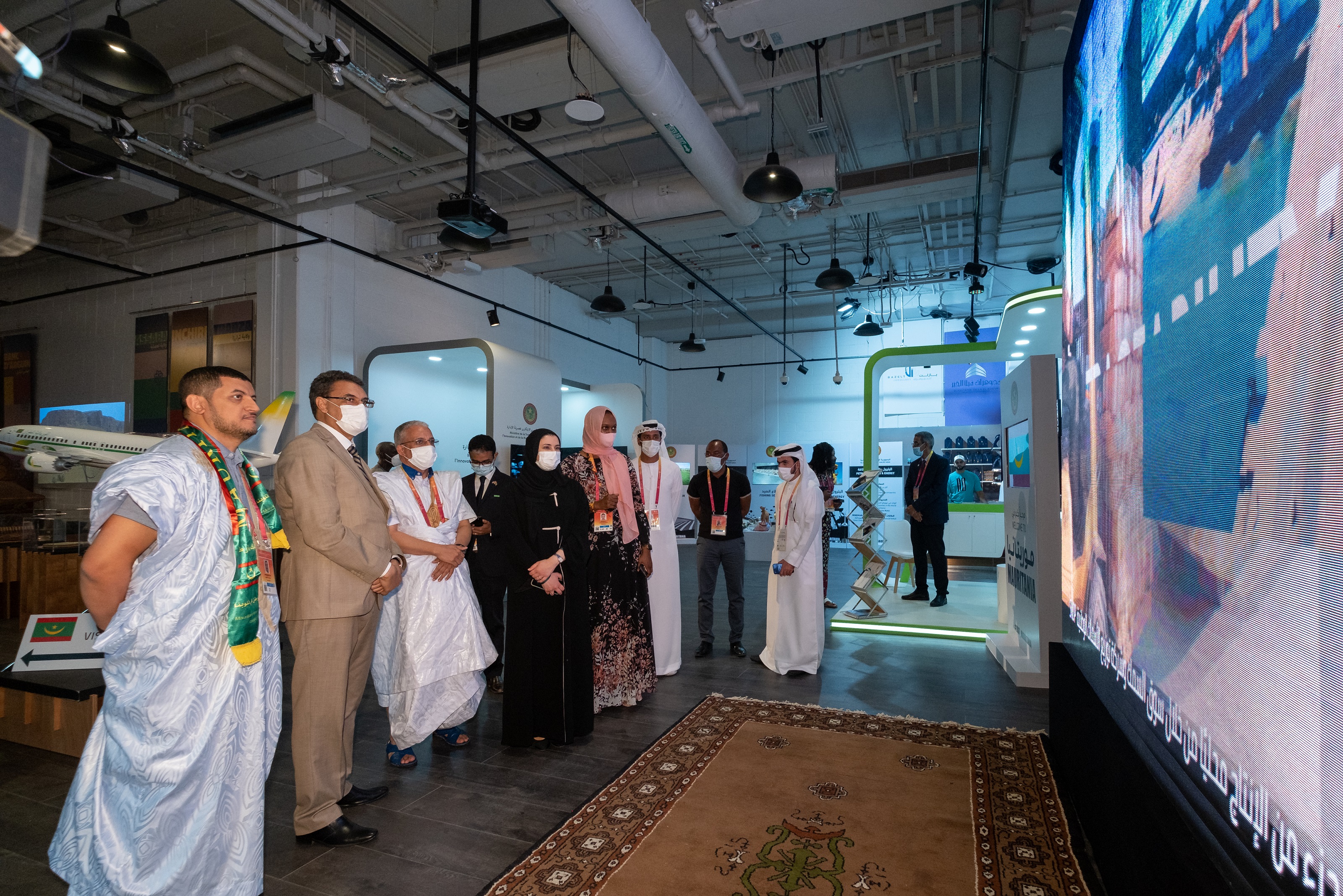 سارة الأميري تزور جناح موريتانيا في إكسبو 2020
