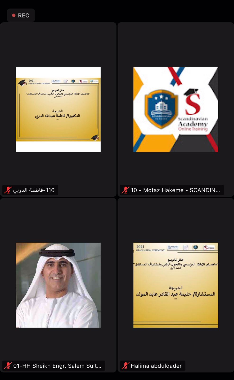 تخريج الدفعة الأولى من حملة ماجستير الابتكار المؤسسي والتحوّل الرقمي واستشراف المستقبل الأول من نوعه في العالم