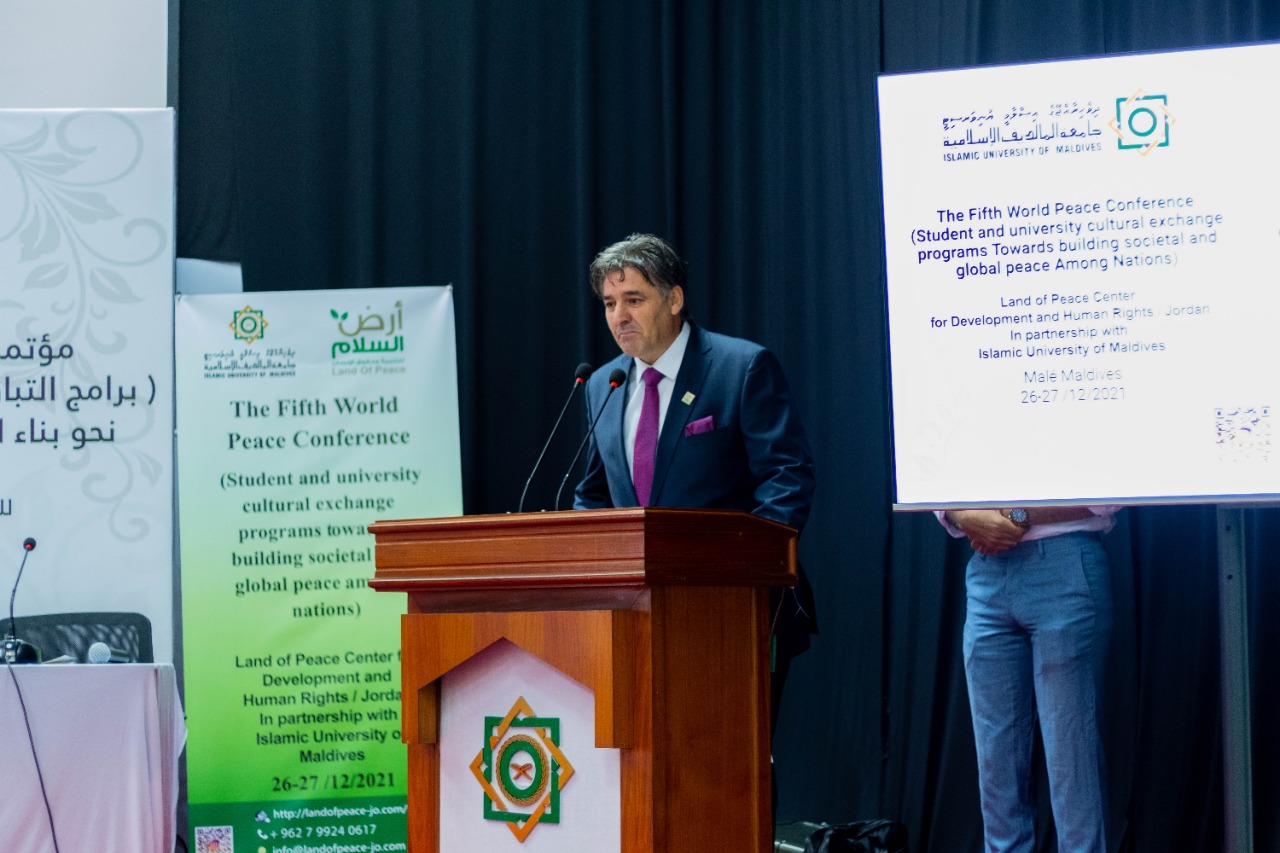 مركز ارض السلام للتنمية وحقوق الإنسان ينظم مؤتمر السلم العالمي الخامس في العاصمة المالديفية ماليه 