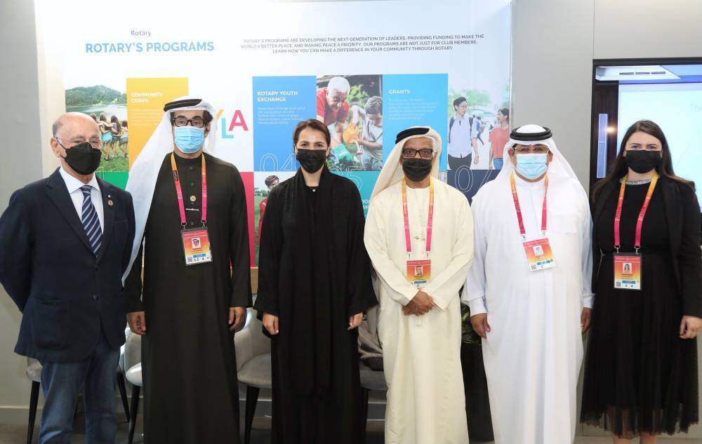 مريم المهيري تزور جناح الروتاري في أكسبو 2020 دبي