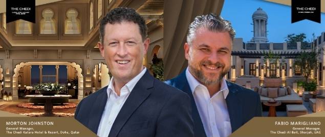 مجموعة جنرال هوتيل مانجمنت (GHM)  تعلن عن تعيين مدراء جدد في كلاً من فندق تشيدي البيت في الشارقة وفندق ومنتجع تشيدي كتارا في الدوحه