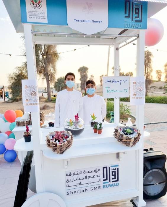 ناشئة الشارقة يحصدون المركز الثاني في مبادرة نجوم الأعمال عن مشروع  تراريوم 