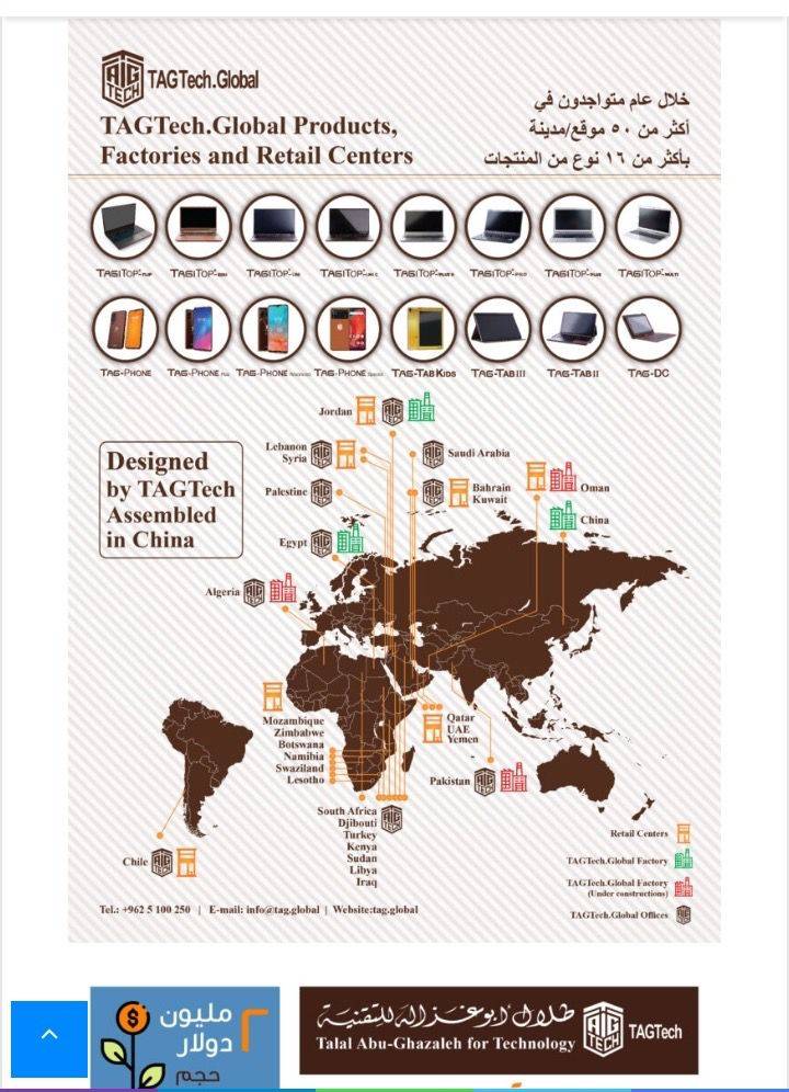  تحضيرات لافتتاح مصنع  أبوغزاله للتقنية  في الأردن