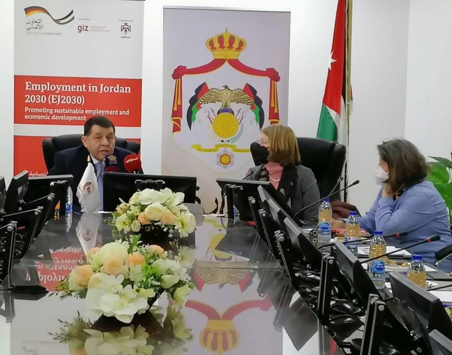 وزارة العمل تطلق مشروع التشغيل في الأردن 2030 بالتعاون مع GIZ