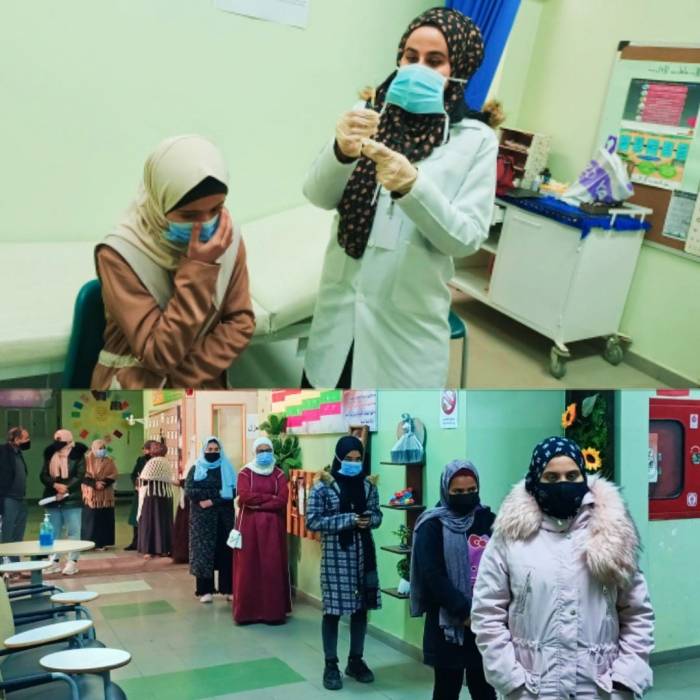 مديرية صحة المفرق والتربية والتعليم تستمرانِ بحملة تطعيم طلبة المدارس