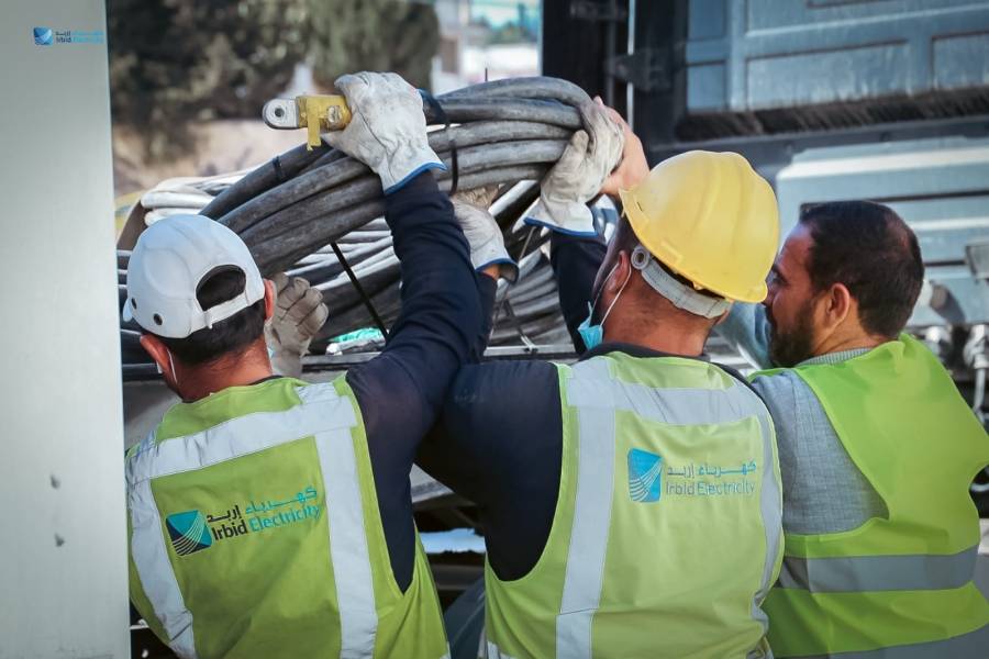 كهرباء اربد تعلن حالة الطوارئ القصوى استعدادا للمنخفض الجوي