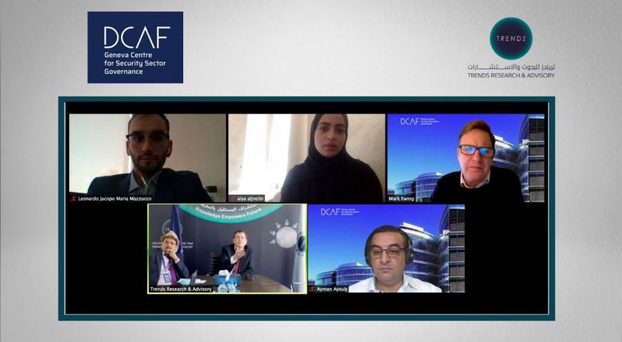 مركز تریندز  ومركز جنیف لحوكمة قطاع الأمن  یبحثان آفاق التعاون في المجالات البحثیة والعلمیة