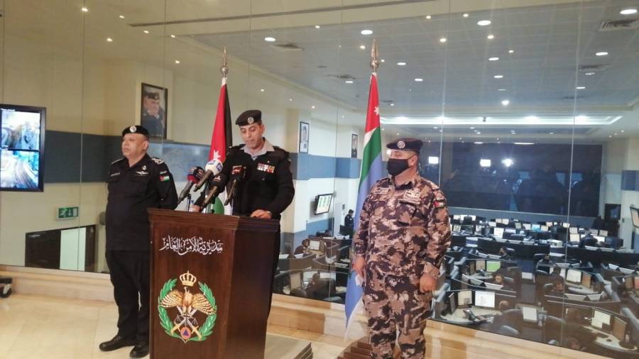 الامن العام : تلقينا 21 ألف إتصال وتعاملنا مع 998 حالة مرضية منذ صباح اليوم