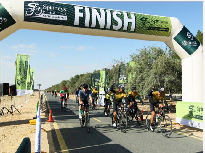 اختتام فعاليات الجولات التحضيرية استعدادًا لتحدي سبينس دبي 92 للدراجات الهوائية