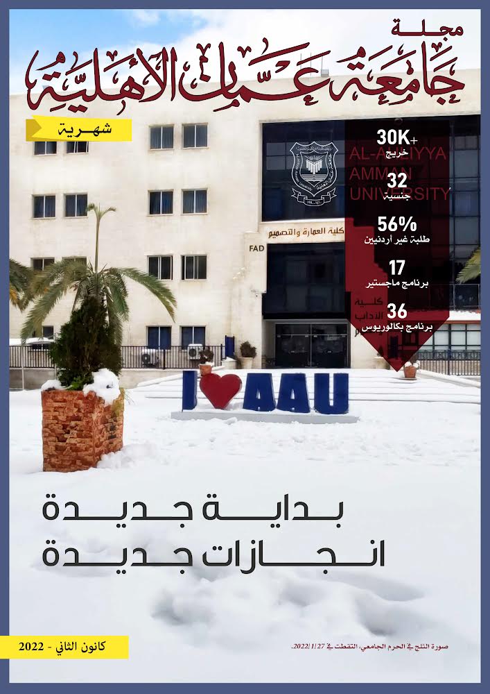 عدد جديد من مجلة جامعة عمان الاهلية