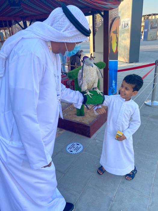 نادي صقاري الإمارات يستقطب زوار مهرجان الشيخ زايد