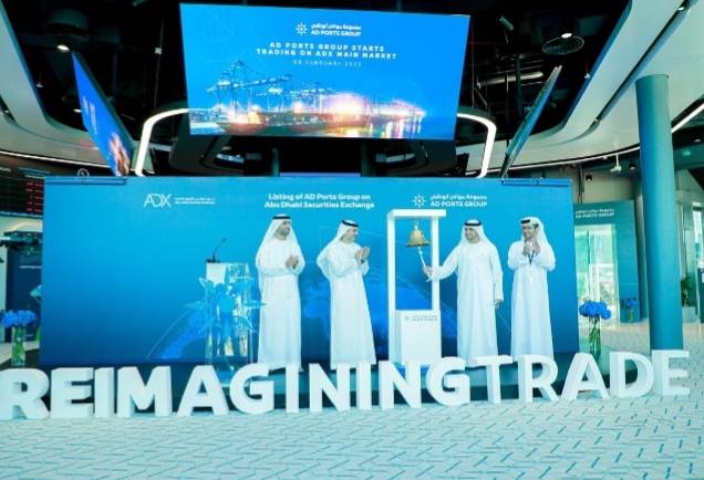 مجموعة موانئ أبوظبي تقرع جرس افتتاح جلسة التداول في سوق أبوظبي للأوراق المالية