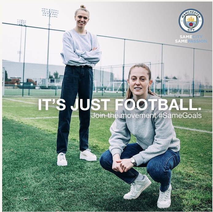 نادي مانشستر سيتي يواصل جهوده في تشجيع الفتيات الصغيرات على ممارسة رياضة كرة القدم