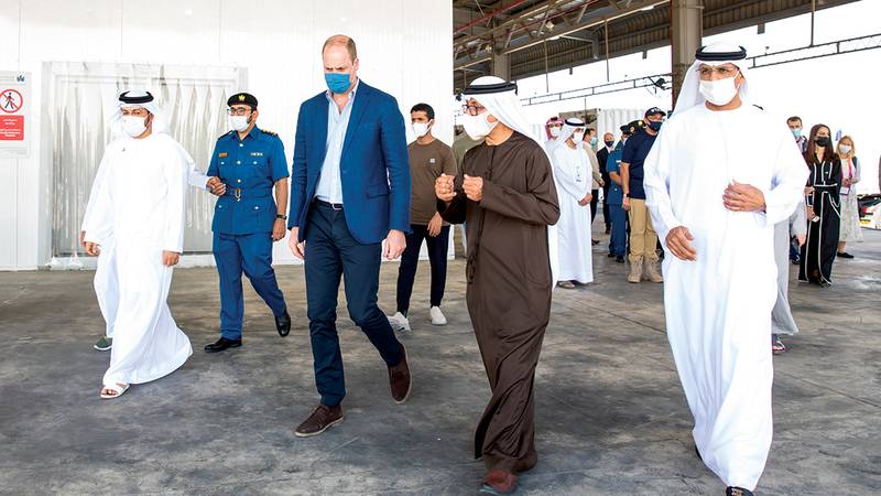 الأمير ويليام يطّلع على جهود شركاء مبادرة متحدون من أجل الحياة البرية  في دبي 