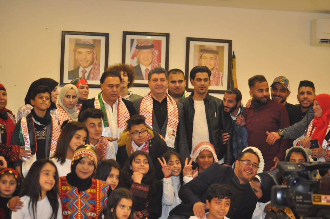 فعاليات وطنية بمناسبة عيد ميلاد قائد الوطن  في اربد  