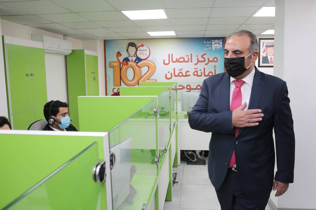 الشواربة يعلن اطلاق مركز اتصال موحد لأمانة عمان. صور