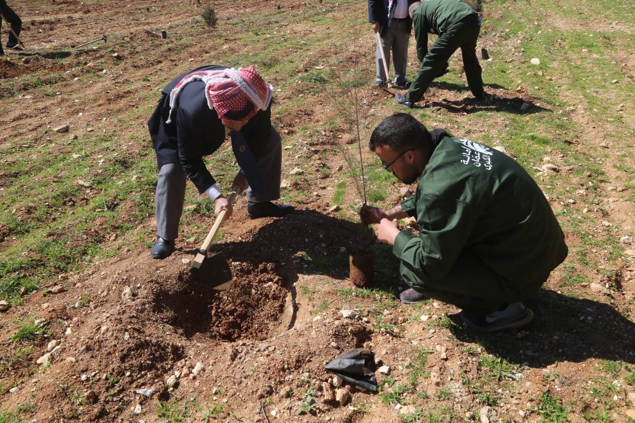 الامانة وهيئة رواد الحركة الرياضية والشبابية تنفذان حملة زراعة اشجار في متنزه غمدان