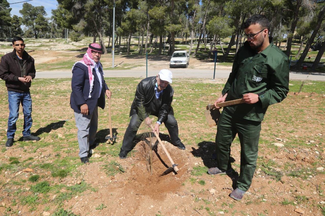 الامانة وهيئة رواد الحركة الرياضية والشبابية تنفذان حملة زراعة اشجار في متنزه غمدان