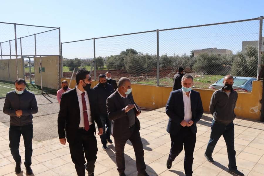 وزير الشباب يتفقد المنشآت الشبابية  في محافظة مأدبا.