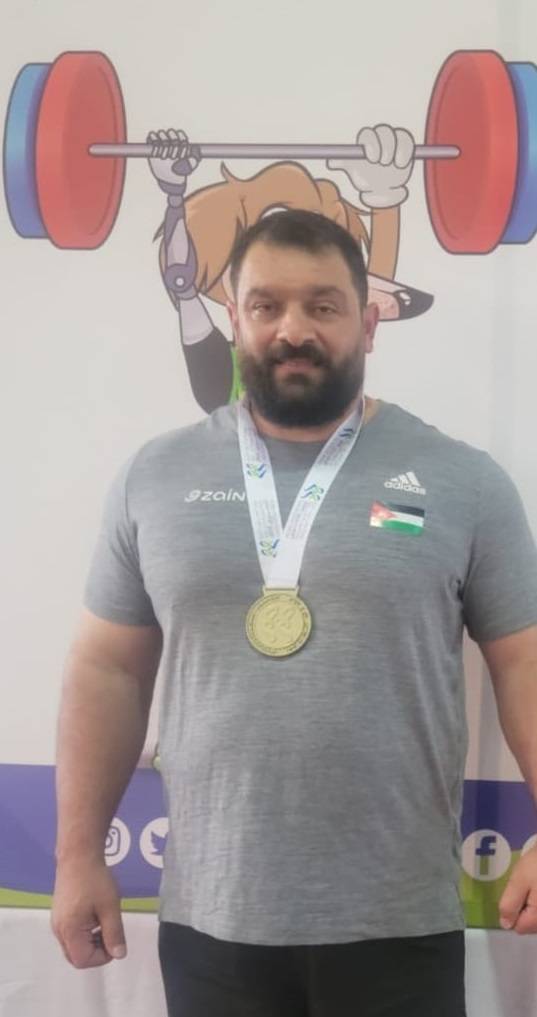 خطاب يضيف ذهبية جديدة للأردن في دورة ألعاب غرب آسيا البارالمبية