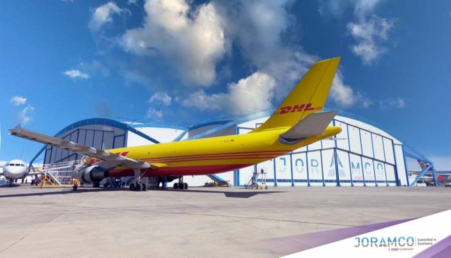 جورامكو تواصل العمل باتفاقية الصيانة الخاصة بطائرات شركة DHL العالمية للشحن