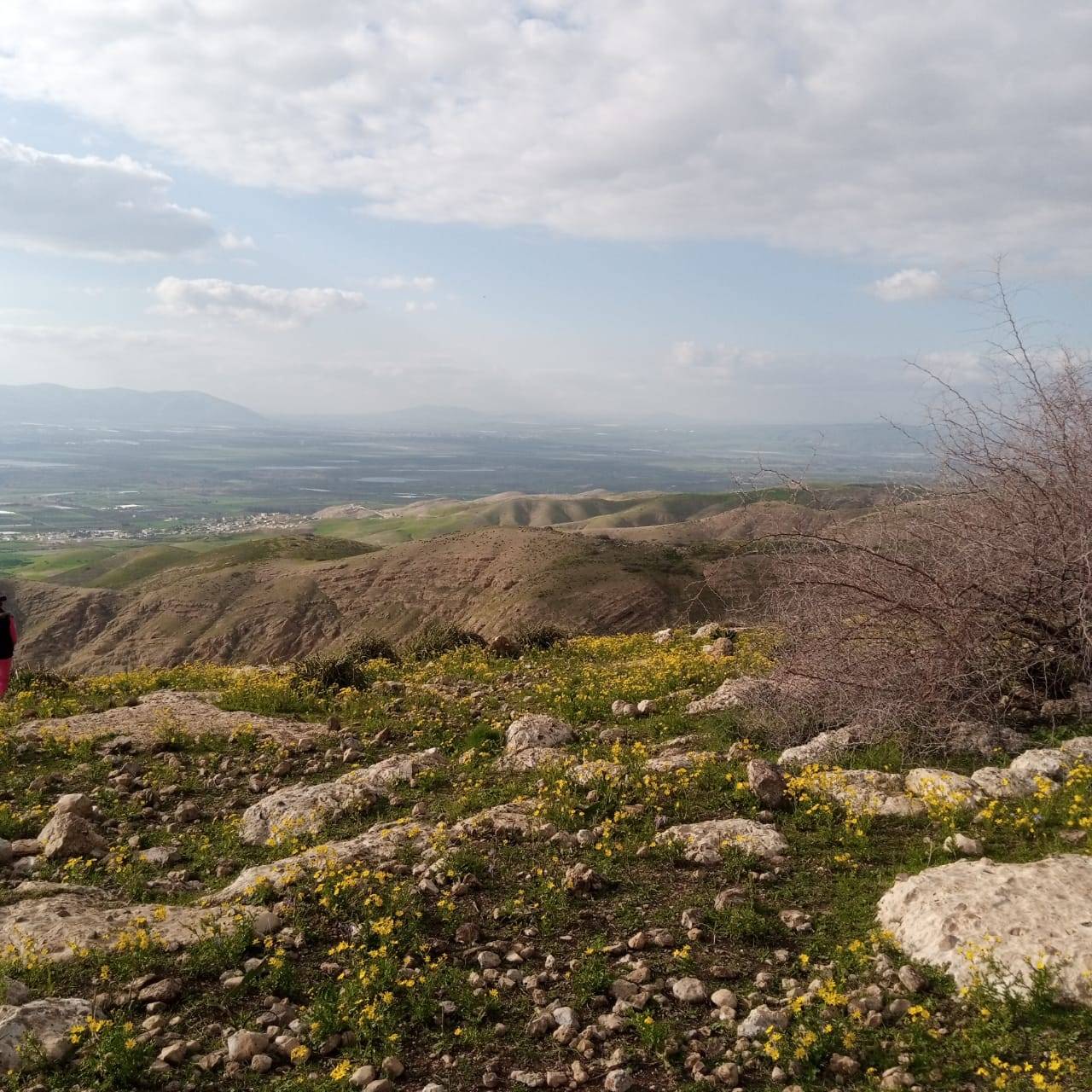جبال عجلون تعانق جبال فلسطين