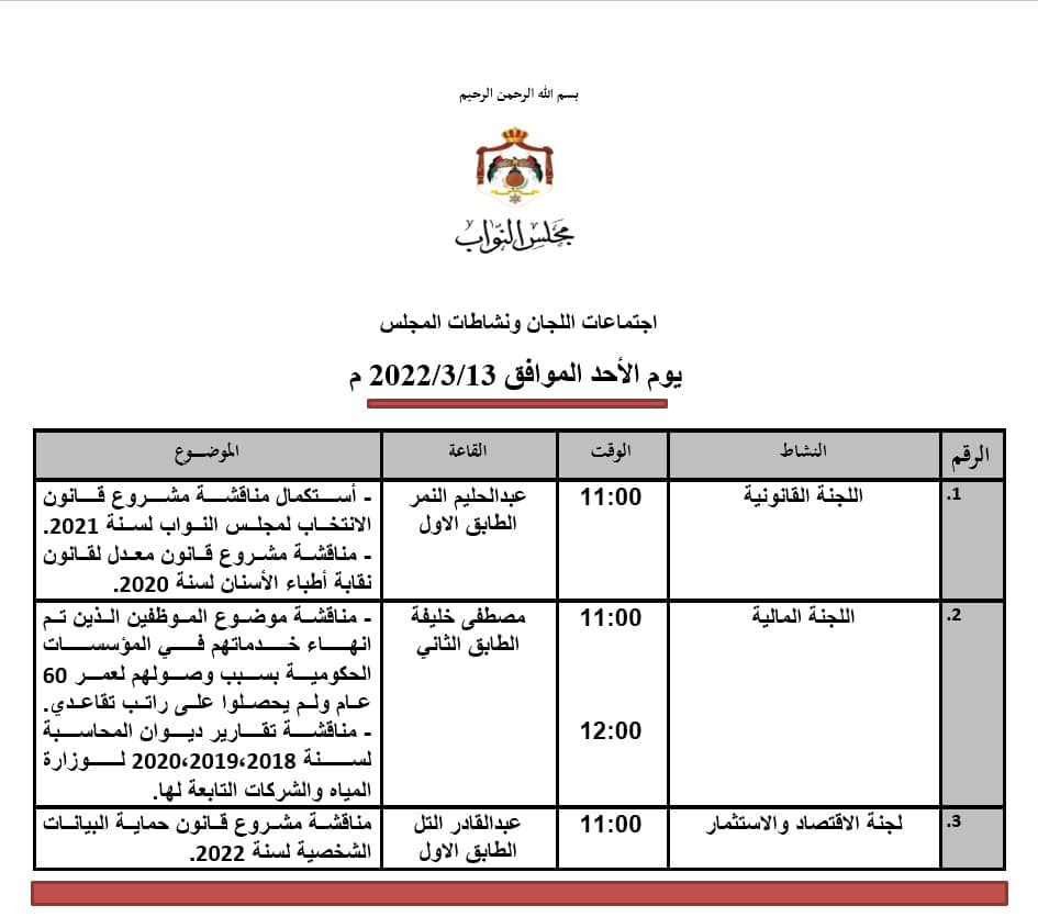 اللجنة القانونية النيابية تواصل اليوم مناقشة مشروع قانون الانتخاب