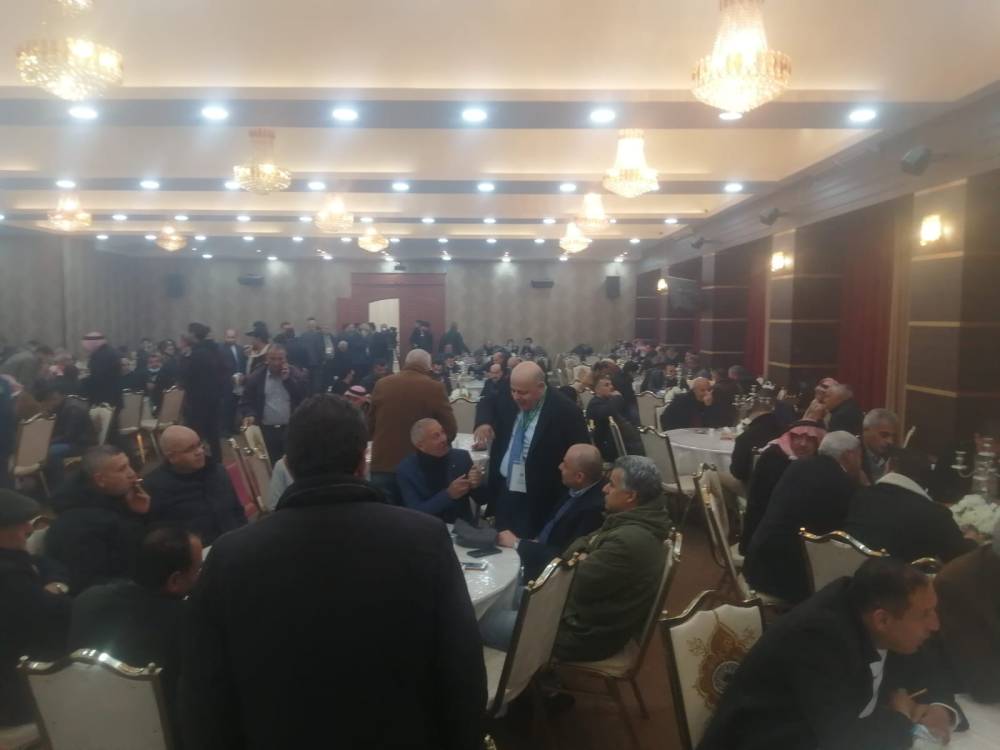 حضور جماهير غير مسبوق من مقاولي محافظة الكرك في لقاء كتلة الوفاء