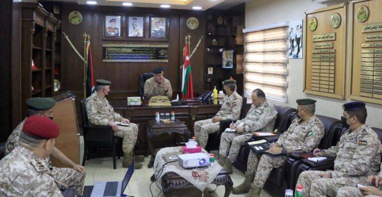 اللواء الحنيطي يزور مديرية الاتحاد الرياضي العسكري