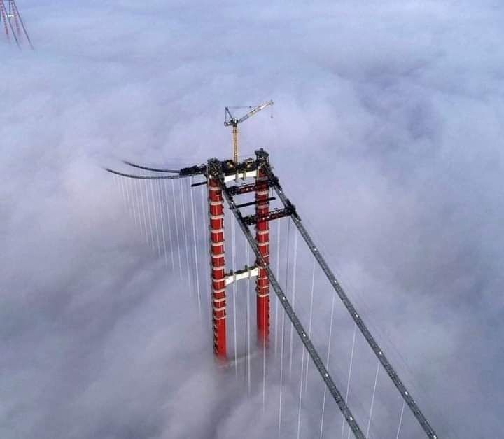 بالصور : الرئيس التركي يفتتح أطول جسر معلق في العالم جناق قلعة 1915 الرابط بين قارتي أوروبا وآسيا 