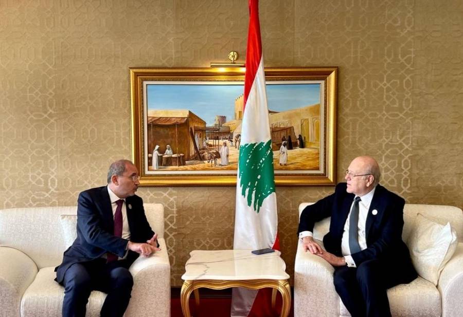 الصفدي يبحث مع ميقاتي مشروعي تزويد لبنان بالكهرباء والغاز