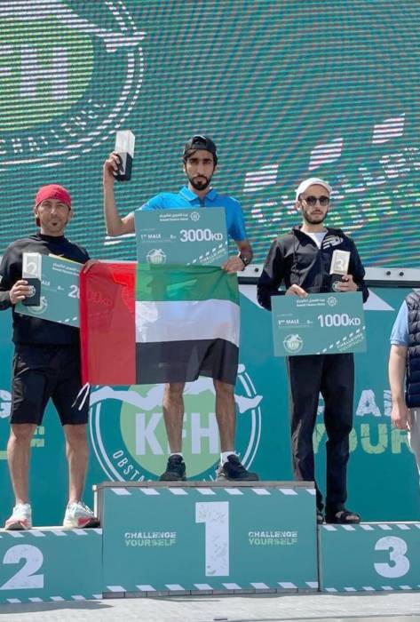 شرطة أبوظبي تفوز بالمركز الأول ببطولة تحدي الحواجز بالكويت
