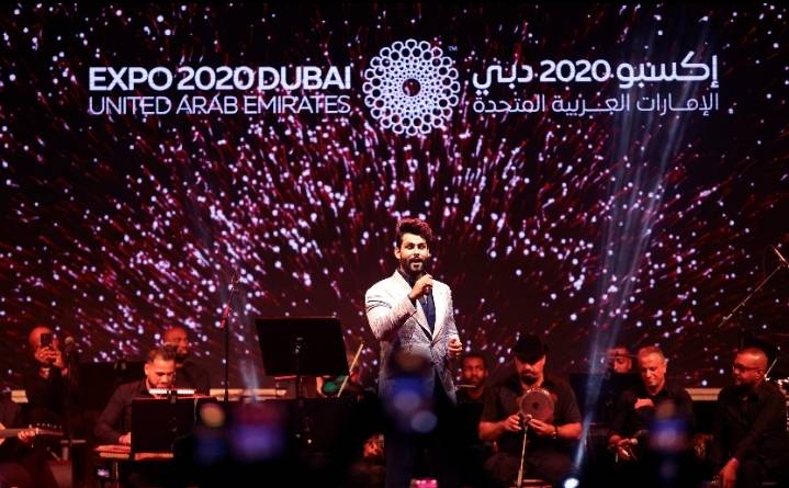 محمود التركي يفرح جمهور إكسبو 2020 دبي بساحة الإستدامة بالتعاون مع الياسري للإنتاج الفني