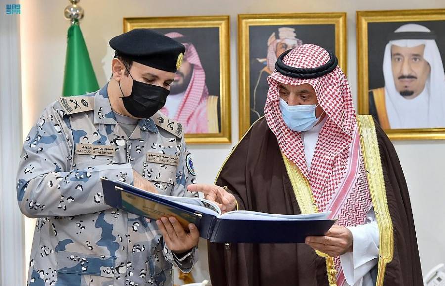  سمو أمير نجران يتسلم تقريرًا لأعمال وإنجازات حرس الحدود بالمنطقة