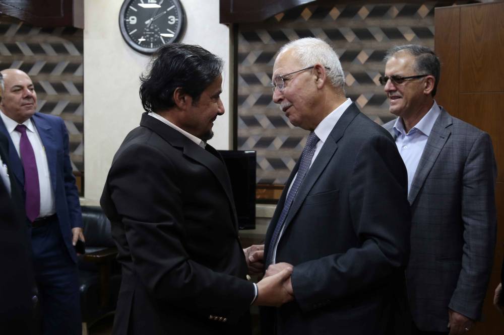 نقيب المهندسين يبحث آفاق تعزيز التعاون المشترك مع نقابة مقاولي الانشاءات