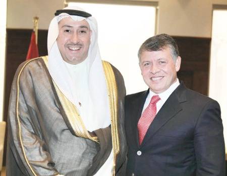 الشيخ فيصل الحمود يطمئن على صحة جلالة الملك عبدالله الثاني