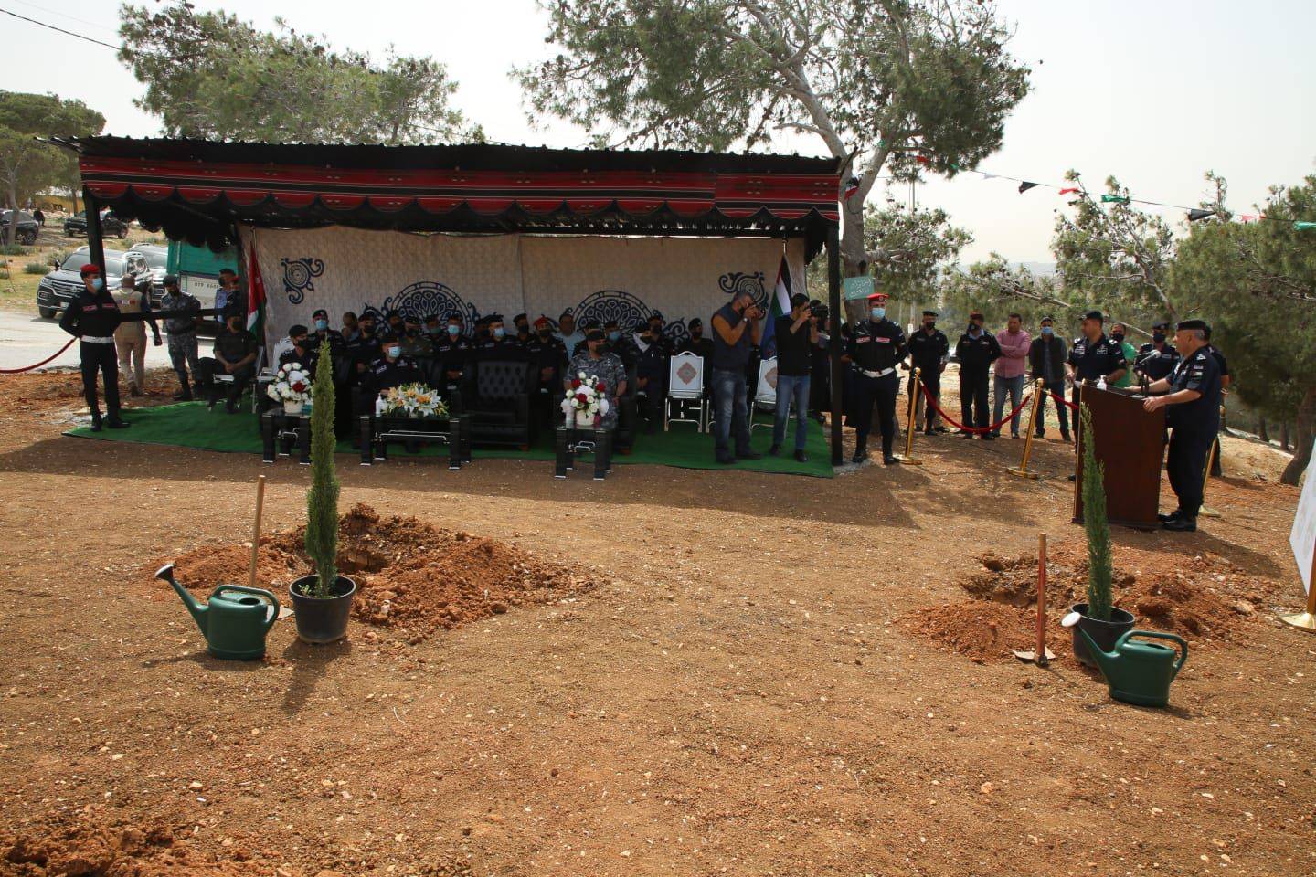  الأمن العام يفتتح غابة شهداء الأمن العام في منطقة ياجوز