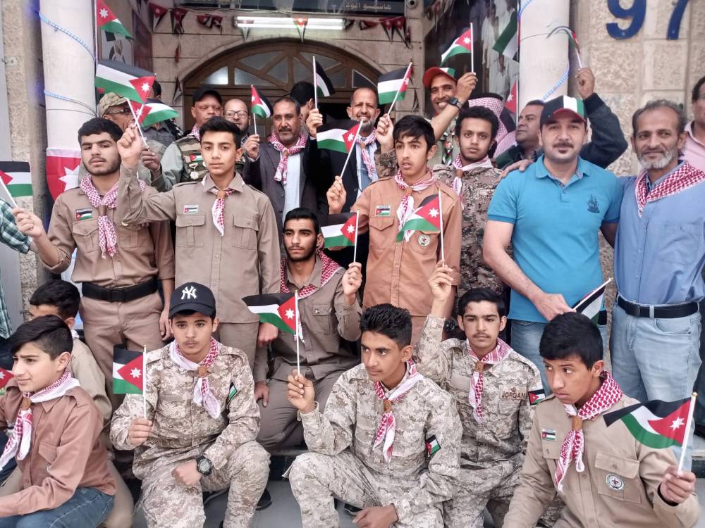 مديرية التربية والتعليم للواء البادية الشمالية الغربية تحتفل بيوم العلم الأردني 