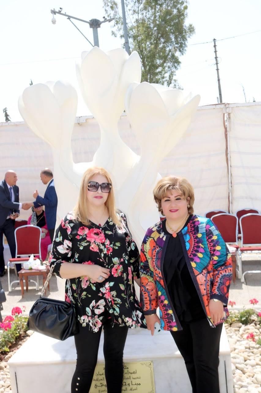 امين عمان والسفير العراقي يزيحان الستار عن مجسم السوسنة على الدوار السادس   