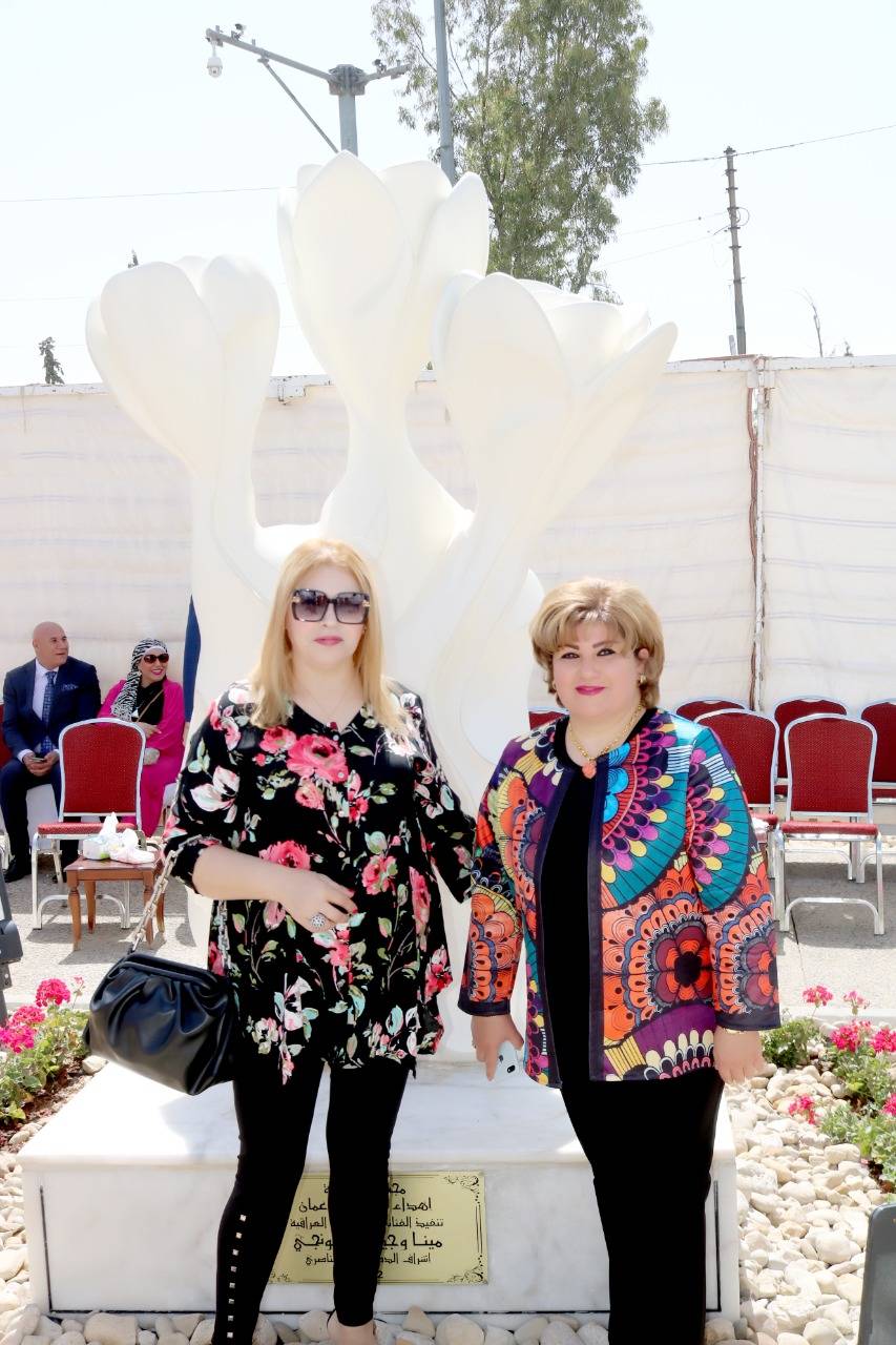 امين عمان والسفير العراقي يزيحان الستار عن مجسم السوسنة على الدوار السادس   