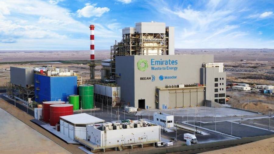 الامارات ...اكتمال تشييد أول محطة لتحويل النفايات إلى طاقة