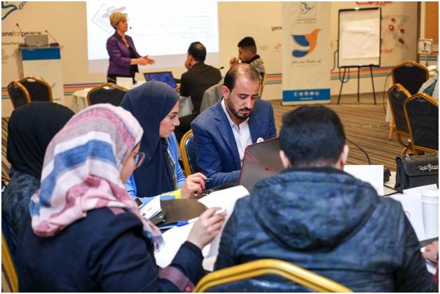 أجيال السلام والسفارة الأمريكية تختتمان تدريبات إعلام السلام   