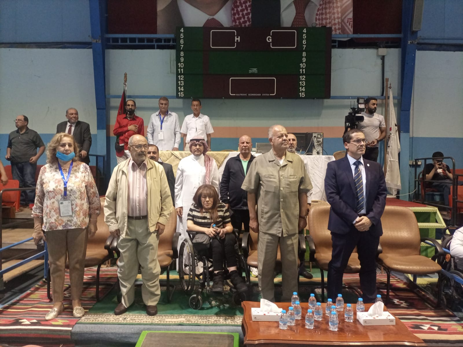 إفتتاح بطولة النادي الوطني الدولية بكرة الطاولة للمعاقين حركيا  