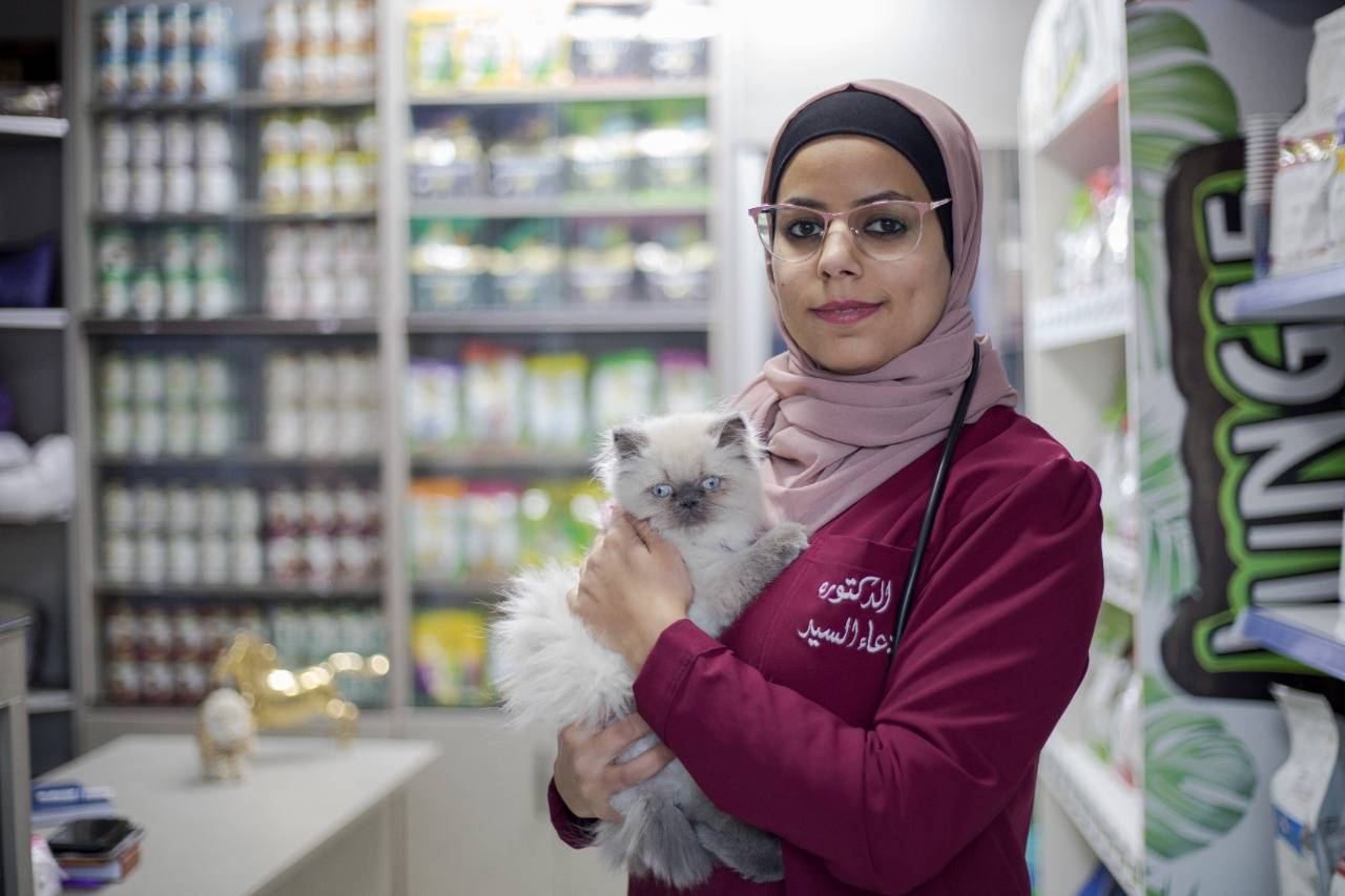 يونيسيف يمنح دعاء الفرصة لإنشاء عيادة بيطرية في جيل القصور