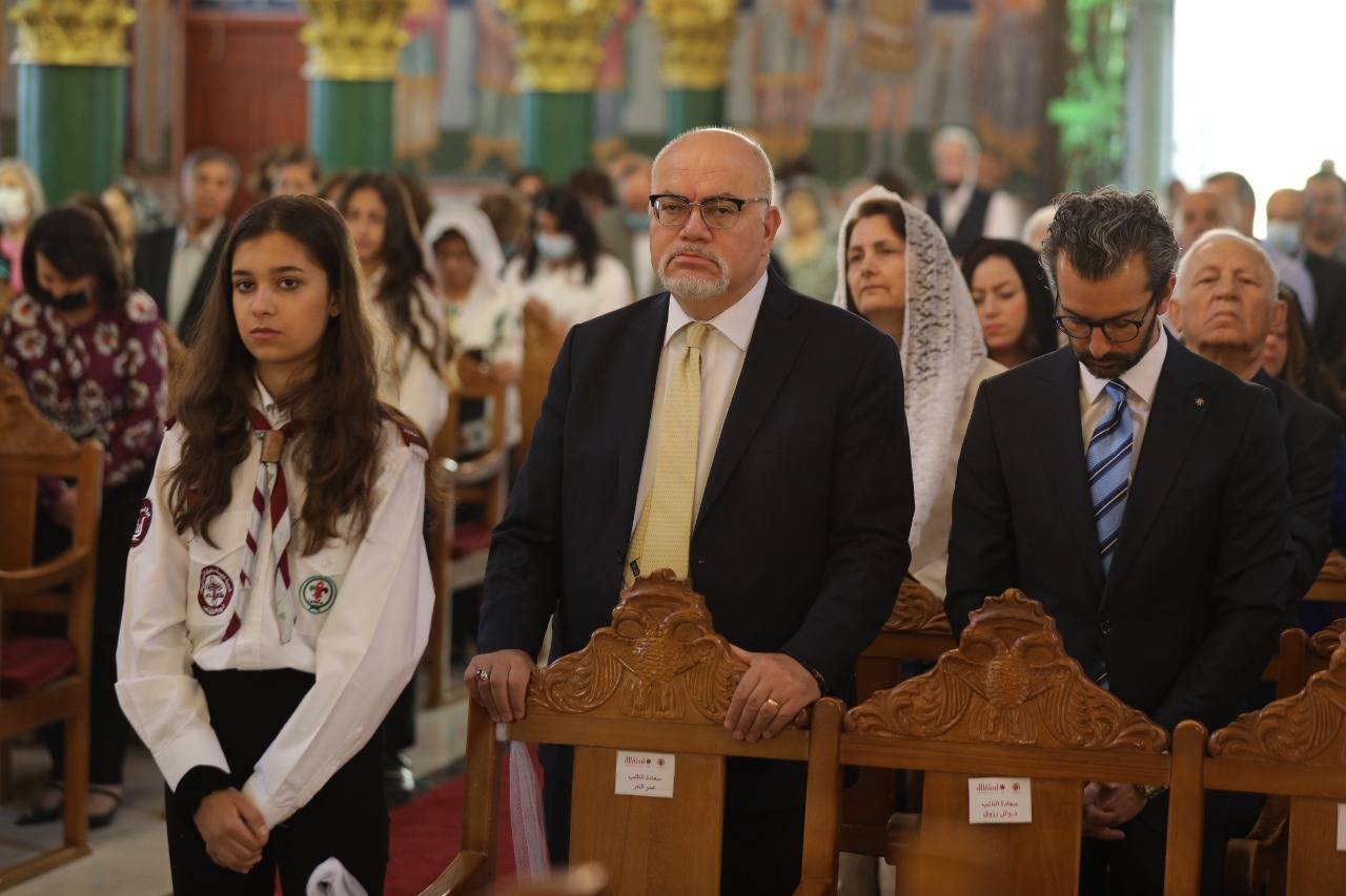 إحتفالُ الكنيسةِ الأرثوذكسيَّةِ بعيدِ الإستقلالِ وحضورٌ عسكريٌّ مَهيب  